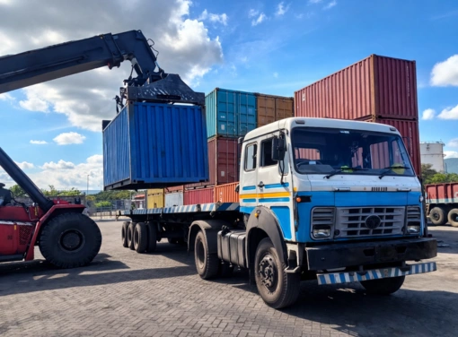 Container transport for EXIM